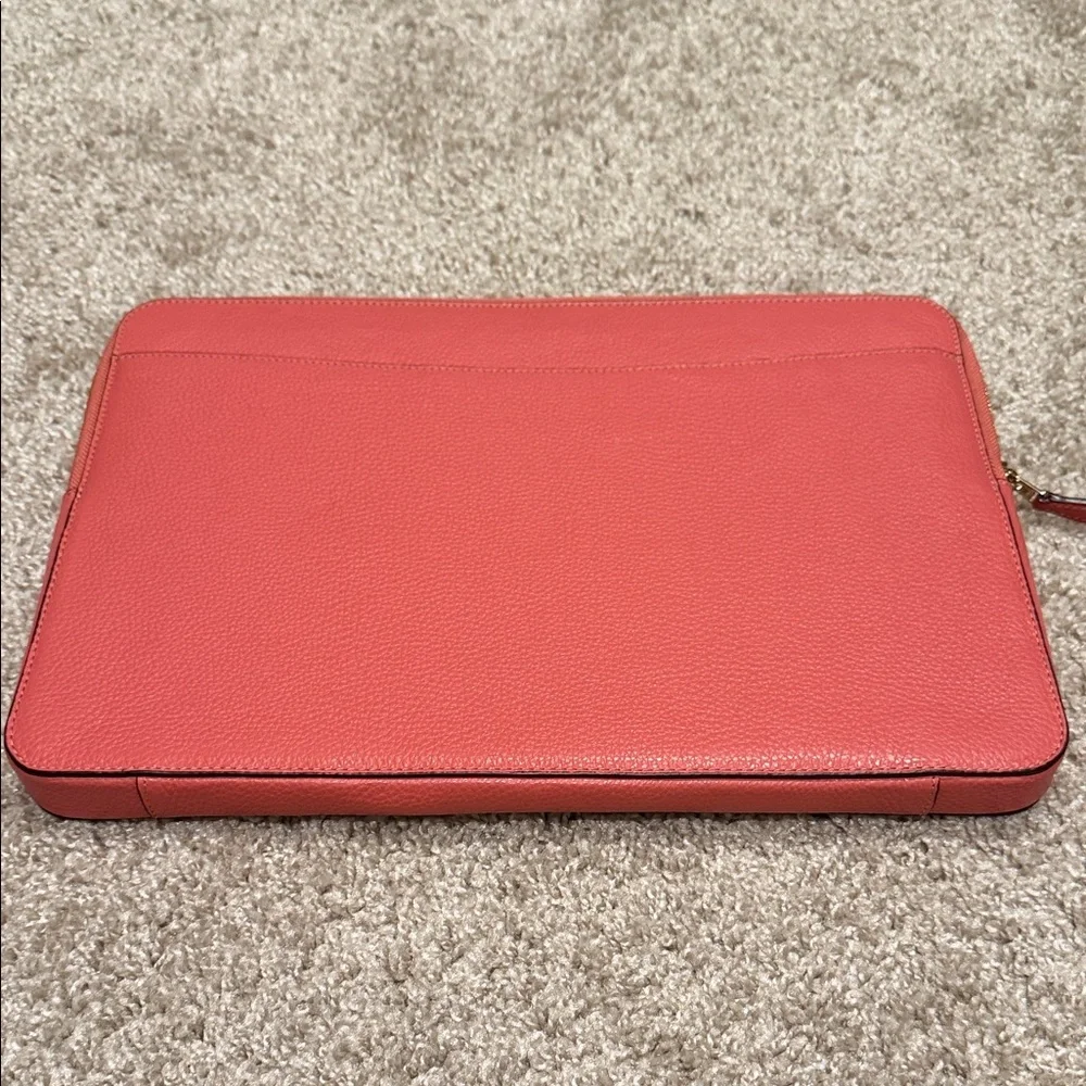 Coach Coral Leather Laptop Sleeve - Picture 2 of 7